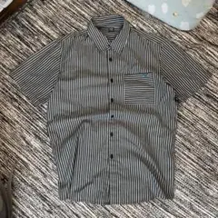 90s 00s y2k OAKLEY ストライプ 半袖シャツ ナード　グランジのサムネイル