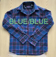 BLUE BLUE ブルーブルー 紺/赤チェックシャツ メンズ 1(S)￼