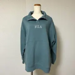 未使用 FILA レディーストップス ポロネック スウェット トレーナー