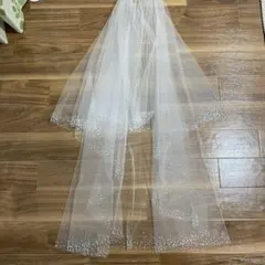 ウェディングベール 100cm ホワイト