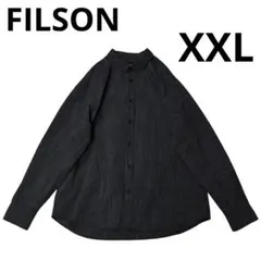 FILSON ピンストライプ コットンシャツ XXL 濃紺 白 ボタンダウンのサムネイル