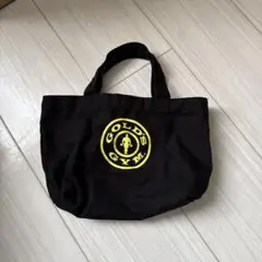 GOLD'S GYM ミニトートバッグ 黒　ゴールドジム