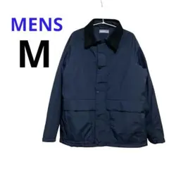 【新品】ショートブルゾン　メンズアウター　美品　ネイビー　Ｍ　無地　シンプル