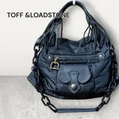 TOFF&LOADSTONE ハンドバッグ フリンジ 光沢ブラック　チェーンのサムネイル