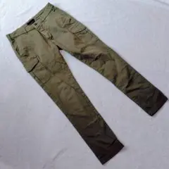 KN0382【ジュンハシモト】カーゴパンツ【F】メンズ カーキ スキニー スリム
