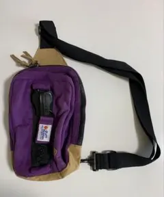 gym master ボディバッグ パープル×ベージュ