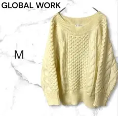 GLOBAL WORK　グローバルワーク　ニット　セーター　長袖　アイボリー