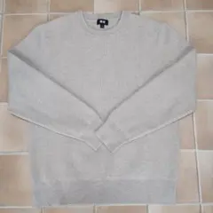 ユニクロ UNIQLOウォッシャブルストレッチミラノリブクルーネックセーターS