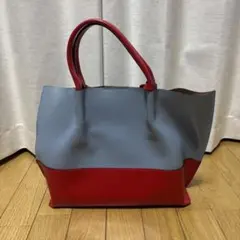 ジャンニキャリーニ　トートバッグ　2way バイカラー　ポーチ付きのサムネイル