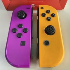(ジャンク)Nintendo Switch ジョイコン ネオンパープル　オレンジ