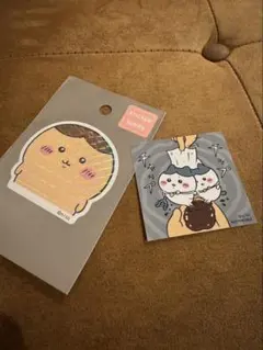 ちいかわ スマホに貼れるサイズのホログラムステッカー ハチワレくりまんじゅう