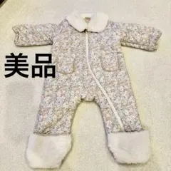 petitmain プティマイン　ジャンプスーツ 80 花柄　スキーウェア