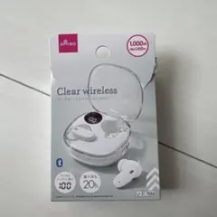 完全ワイヤレスイヤホン　クリアケース