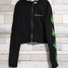 黒　ジップアップ 　スウェット　H&M　ITZYコラボ キッズ　レディース