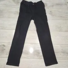 ユニクロ　130 ブラックスリムフィットパンツ　ストレッチ　ヒートテック