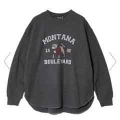 CUBE SUGAR CVC ワッフル わんちゃん プリント プルオーバー