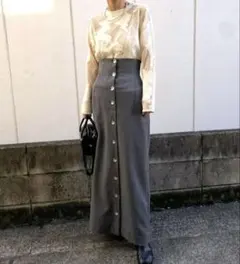 NUANCE BUTTON TIGHT SKIRT　AMERI vintageのサムネイル