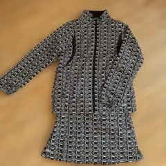 kitson 幾何学模様の黒白セットアップ