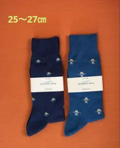 福助　メンズソックス　トイストーリー　バスライトイヤー　エイリアン　2点セット