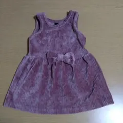 こども　ベビー　ワンピース　りぼん　ピンク　80cm