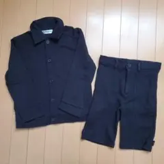 ブラック スーツ ジャケットとパンツセット