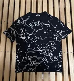 ZARA　tシャツ　半袖　黒　白　y2k　archive　Mのサムネイル