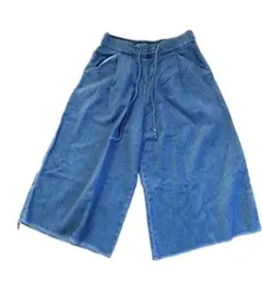 ZARA TRF DENIM ザラ　デニム　ワイドパンツ　ガウチョ