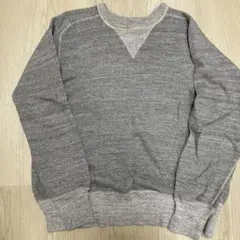 グレー Vネック スウェットトレーナー