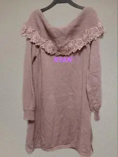 RENAIKEIKAKU オフショルニットワンピ ワンピース レースsnidel