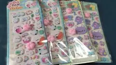 シマエナガなのに肉球のシール4枚セット