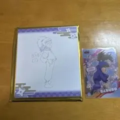 忍たま乱太郎　鉢屋三郎　原画色紙＆クリアカード