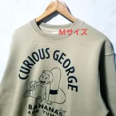 新品　おさるのジョージ　トレーナー　裏起毛　M　暖かい　秋冬コーデ　ユニセックス