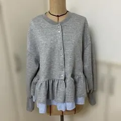 RANANフリルカーディガン（トレーナー生地）新品、未使用