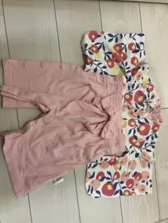 花柄ロンパース80袴着　正月　節句