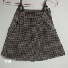 チェック柄ミニスカート※ウエスト52cmに詰めてます