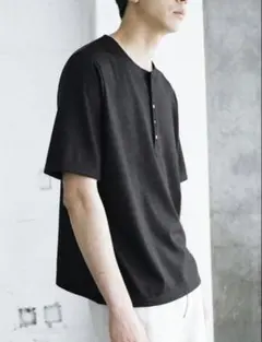 lidnm wool jersey henley t shirt Mのサムネイル