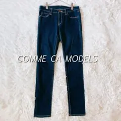 コムサモデルズ スキニーデニム パンツ インディゴ M ジーパン ストレッチ