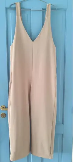 GU カットソーサロペットパンツ Lサイズ　レディース　ベージュ