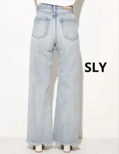 ◆SLY JEANS KENNY HR BAGGY-BCデニム バギーパンツ25のサムネイル