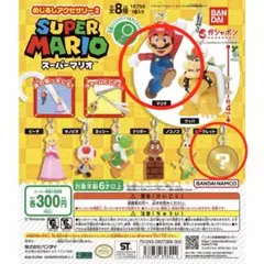 ガチャ　スーパーマリオ　めじるしアクセサリー　2 マリオ　シークレット　セット
