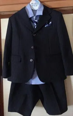 キッズ スーツ・ブレザーセット 水色シャツ