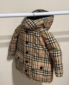 BURBERRY バーバリー チェック柄 フード付き アウター