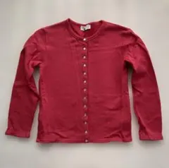 アニエスベー　裏起毛　スナップカーディガン　12ans