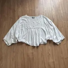 ANAP 綿100% 白 チュニック ブラウス レース ナチュラル レディースのサムネイル