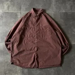 80s Banana Republic ワークシャツ XL 茶 A1054のサムネイル