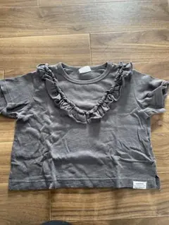 BREEZE フリル付きグレーTシャツ サイズ90