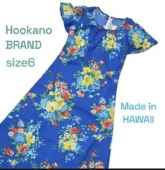 希少 Hookano '70ヴィンテージ ハワイアロハドレス ムームー ワンピのサムネイル