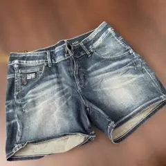 G-STAR ダークブルー デニムショートパンツ