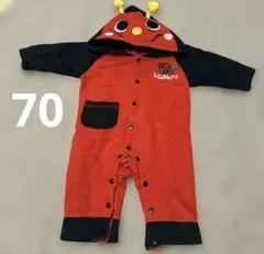 てんとう虫　カバーオール　ロンパース　70