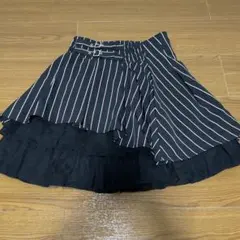 シークレットハニー ストライプ柄 アシンメトリー ミニスカート Mサイズ相当のサムネイル